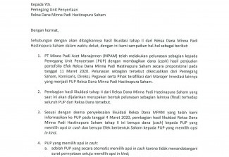 Minna Padi Aset Manajemen - Pengumuman Penyelesaian Likuidasi Reksa Dana Minna Padi Hastinapura Saham